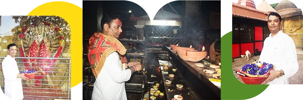 mantra shakti vishnoi sansthan founder Vishhnoi Ji offering prayer